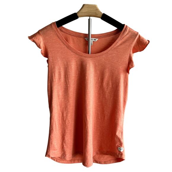 Toad&Co Tops - TOAD&CO Papaya Rufflita II Organic Cotton Blend T-Shirt Womens M Outdoors